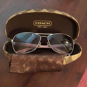 Coach aviator sunglasses